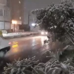 شدت بارش برف در آملِ مازندران + ویدئو