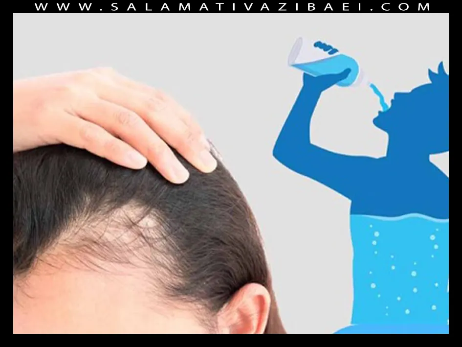 عوارض کم آبی با ریزش مو