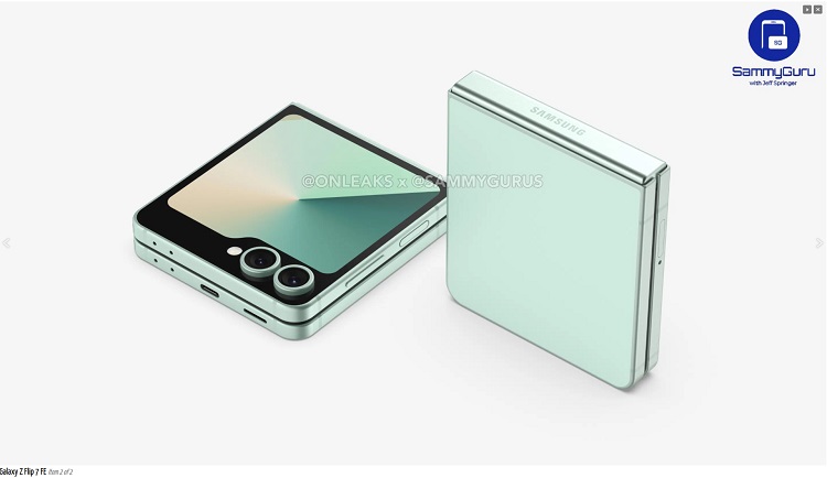 رندرهای Galaxy Z Flip 7 FE منتشر شد