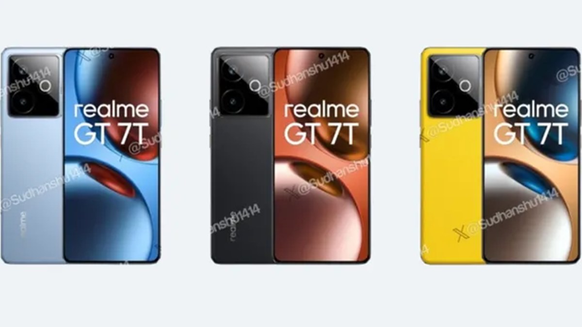 رندرهای جدیدی از گوشی Realme GT 7T در رنگهای مختلف منتشر شد