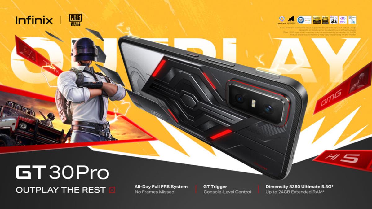 گوشی Infinix GT 30 Pro معرفی شد ؛ گوشی گیمینگ قدرتمند با طراحی حرفهای