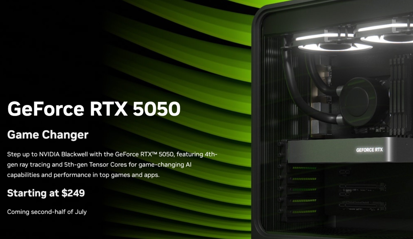 بنچمارک کارت گرافیک RTX 5050 عملکرد ضعیفتری را نسبت به AMD RX 6000 نشان میدهد