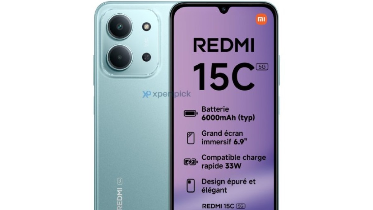 گوشی شیائومی ردمی 15 سی فایوجی با نمایشگر بزرگ و باتری 6000 میلی‌آمپری در راه است
