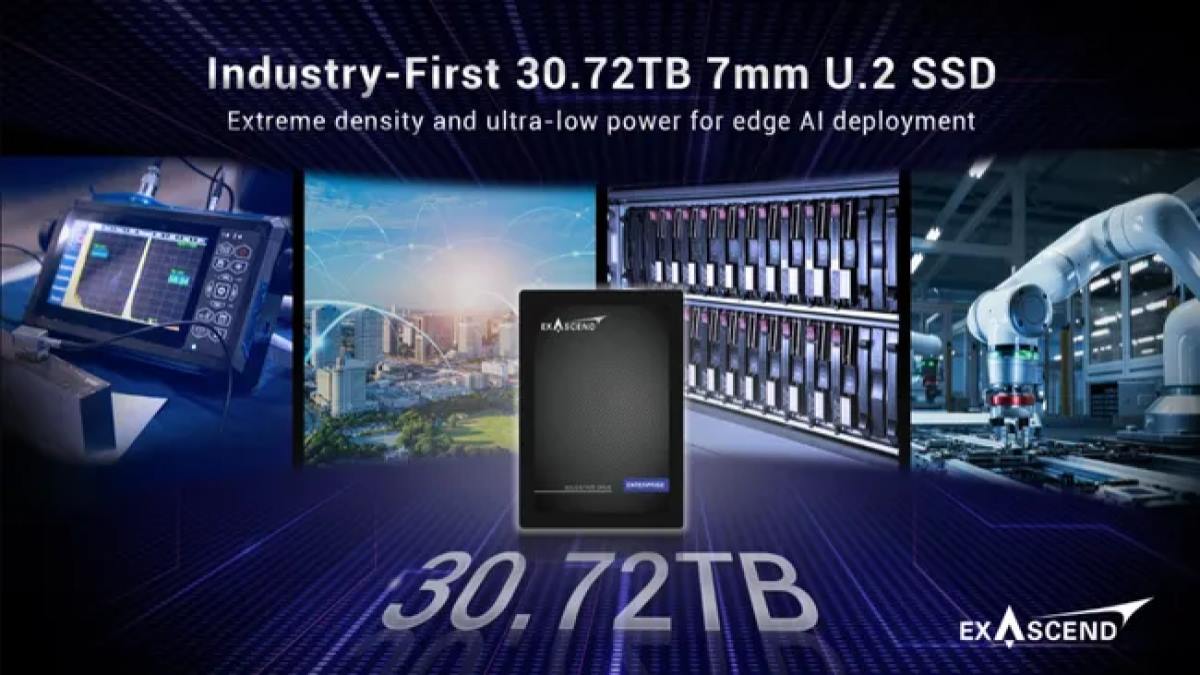 باریک‌ترین هارد اس اس دی با 30.72 ترابایت فضا معرفی شد