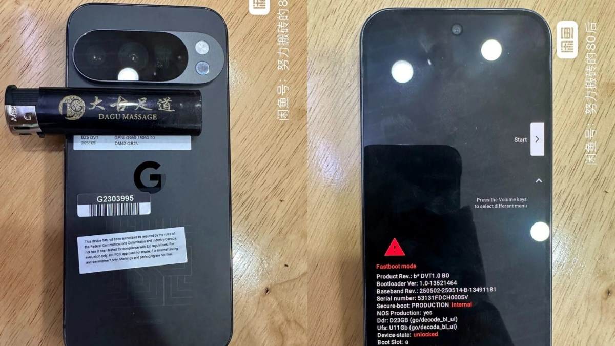تصاویر زندهای از نمونه اولیه گوشی Pixel 10 Pro فاش شد