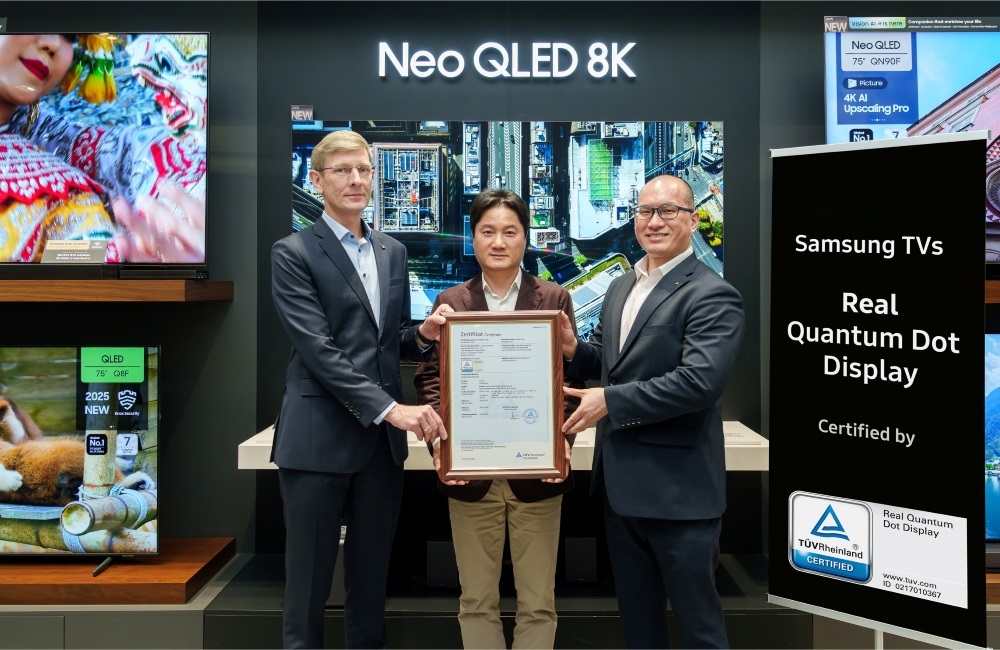 سامسونگ برای جدیدترین تلویزیونهای QLED خود، تاییدیه Real Quantum Dot را دریافت کرد