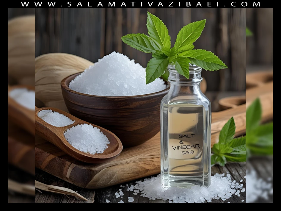 استفاده از سرکه و نمک برای مو: فواید، مضرات و نکات مهم