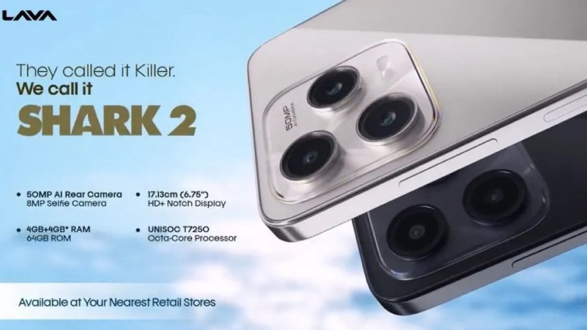 گوشی لاوا شارک 2 با نمایشگر 120 هرتز و باتری 5000 میلی‌آمپر ساعت در هند عرضه شد