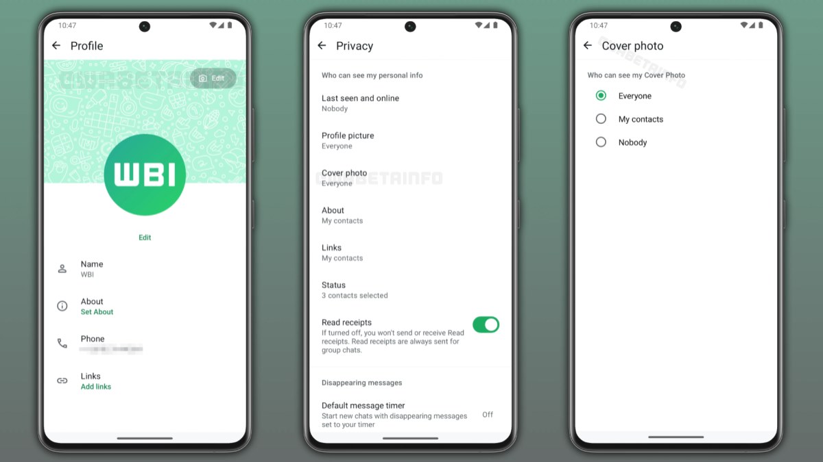 واتساپ با طراحی جدید پروفایل و امکان افزودن عکس کاور در اندروید آزمایش می‌شود