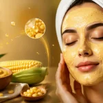 راهنمای کامل خواص و طرز تهیه ماسک ذرت برای پوست