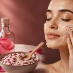 نحوه ی اسکراب خانگی بدن و صورت با شکر و گلاب همراه با خواص آن